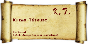 Kuzma Tézeusz névjegykártya