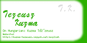 tezeusz kuzma business card